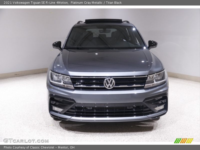 Platinum Gray Metallic / Titan Black 2021 Volkswagen Tiguan SE R-Line 4Motion