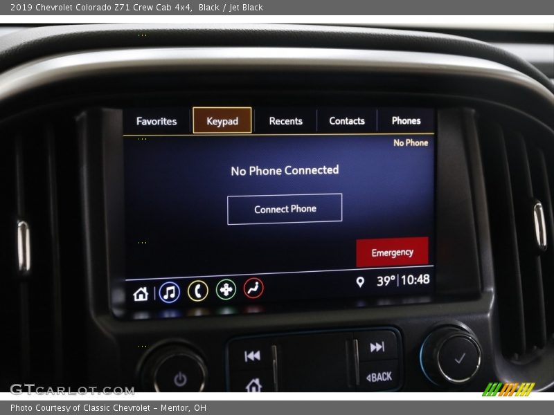 Black / Jet Black 2019 Chevrolet Colorado Z71 Crew Cab 4x4