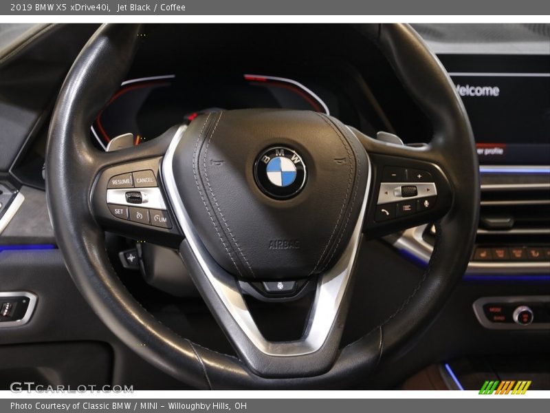 Jet Black / Coffee 2019 BMW X5 xDrive40i