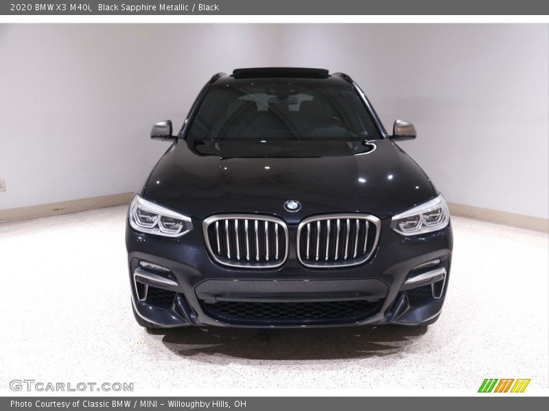 Black Sapphire Metallic / Black 2020 BMW X3 M40i