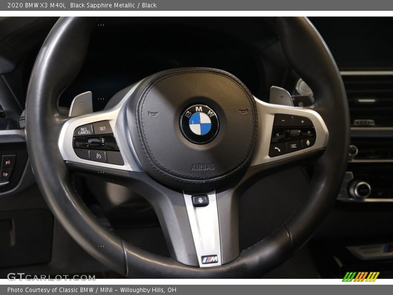 Black Sapphire Metallic / Black 2020 BMW X3 M40i