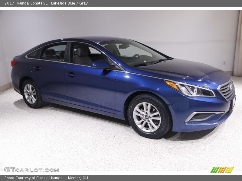 Lakeside Blue / Gray 2017 Hyundai Sonata SE