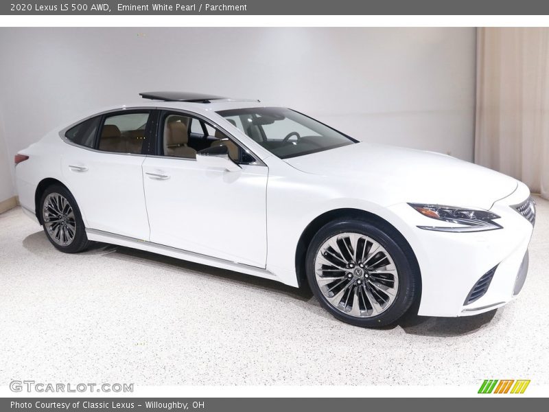 Eminent White Pearl / Parchment 2020 Lexus LS 500 AWD