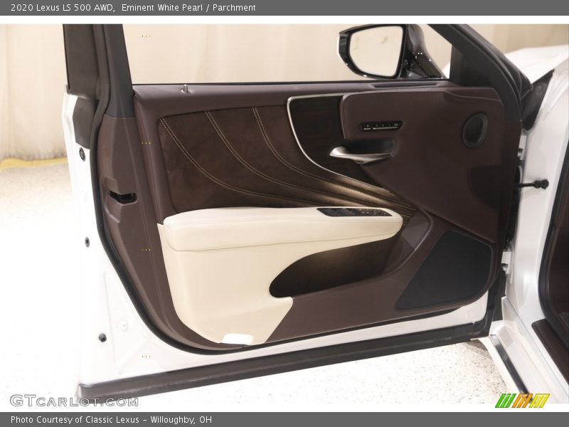Eminent White Pearl / Parchment 2020 Lexus LS 500 AWD