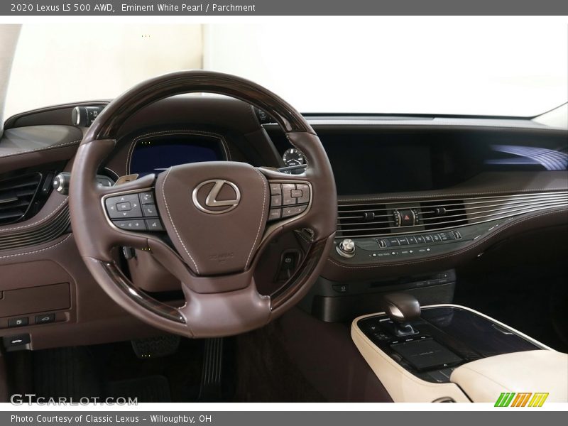 Eminent White Pearl / Parchment 2020 Lexus LS 500 AWD
