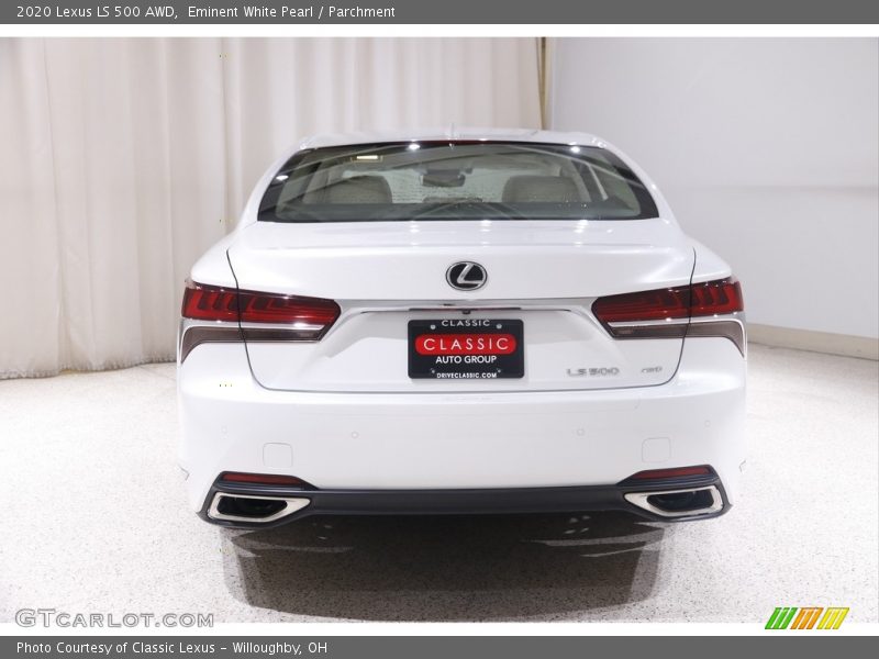 Eminent White Pearl / Parchment 2020 Lexus LS 500 AWD