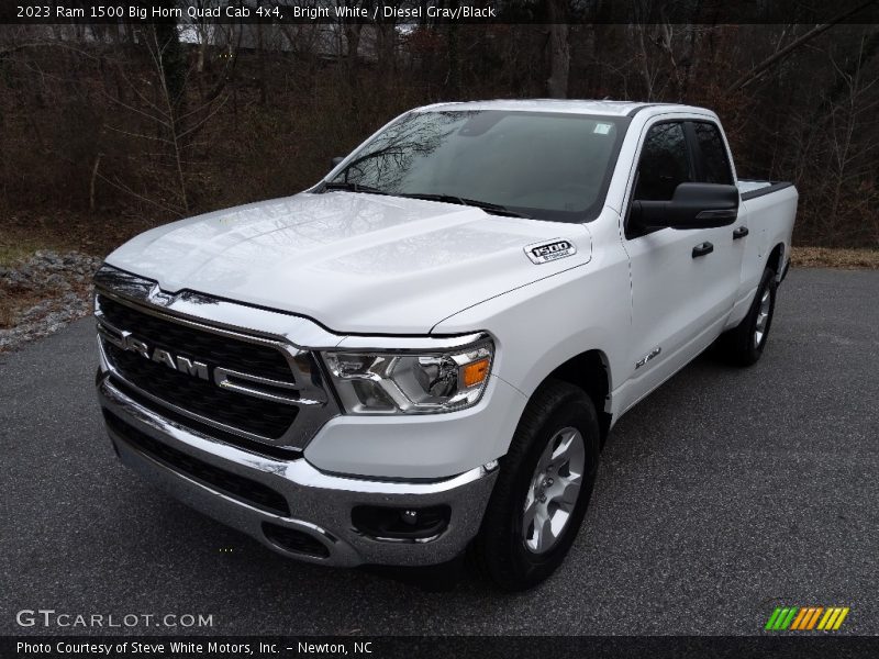 Bright White / Diesel Gray/Black 2023 Ram 1500 Big Horn Quad Cab 4x4