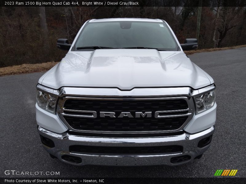 Bright White / Diesel Gray/Black 2023 Ram 1500 Big Horn Quad Cab 4x4