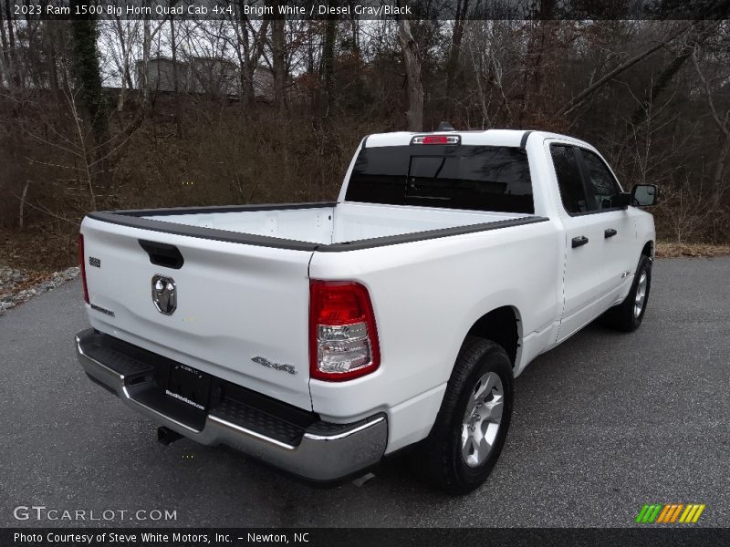 Bright White / Diesel Gray/Black 2023 Ram 1500 Big Horn Quad Cab 4x4