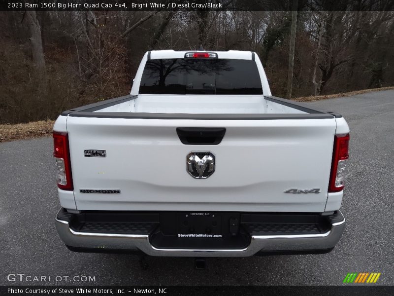 Bright White / Diesel Gray/Black 2023 Ram 1500 Big Horn Quad Cab 4x4