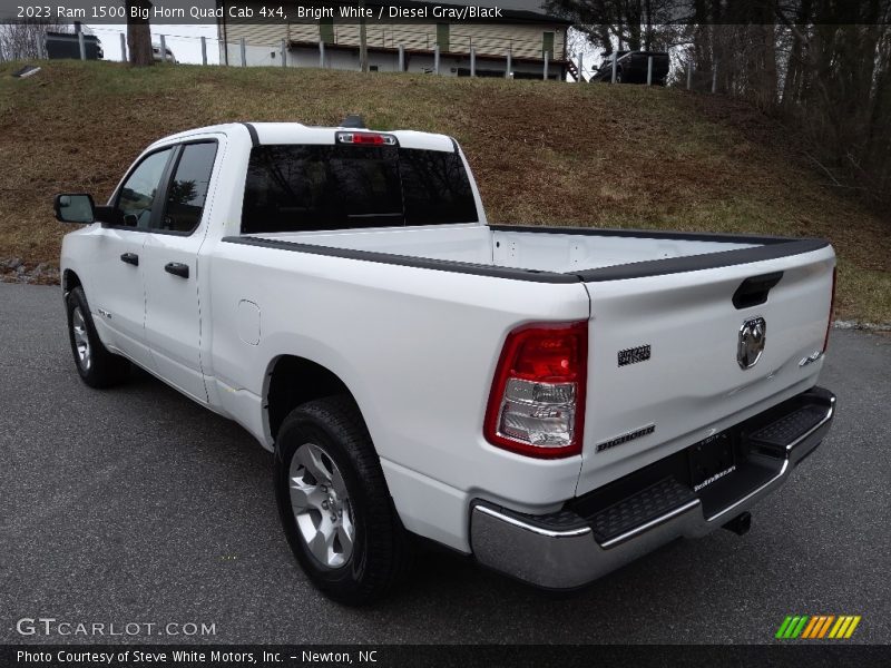 Bright White / Diesel Gray/Black 2023 Ram 1500 Big Horn Quad Cab 4x4