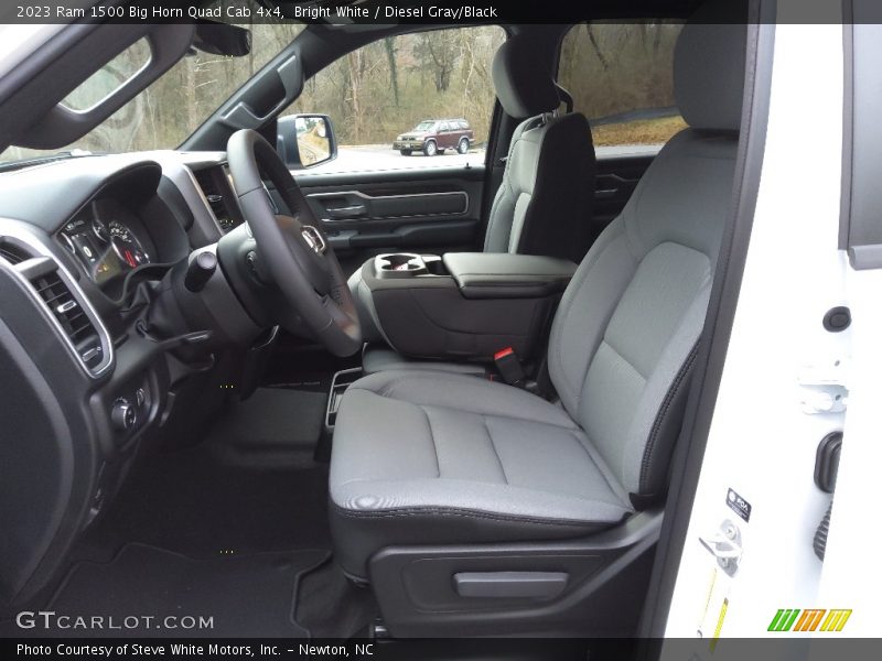 Front Seat of 2023 1500 Big Horn Quad Cab 4x4