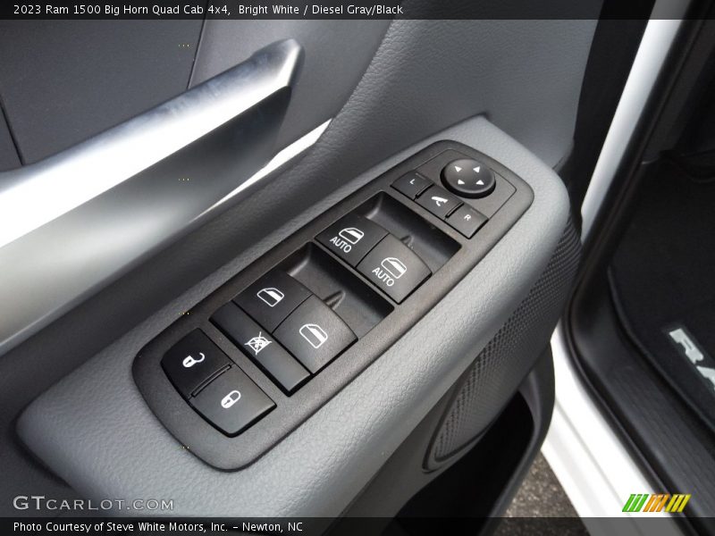 Bright White / Diesel Gray/Black 2023 Ram 1500 Big Horn Quad Cab 4x4