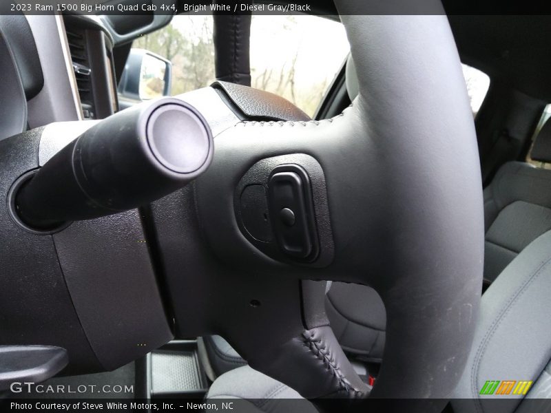 Bright White / Diesel Gray/Black 2023 Ram 1500 Big Horn Quad Cab 4x4