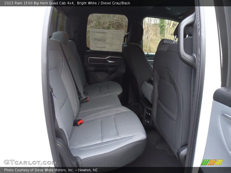 Bright White / Diesel Gray/Black 2023 Ram 1500 Big Horn Quad Cab 4x4