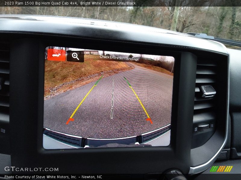 Bright White / Diesel Gray/Black 2023 Ram 1500 Big Horn Quad Cab 4x4