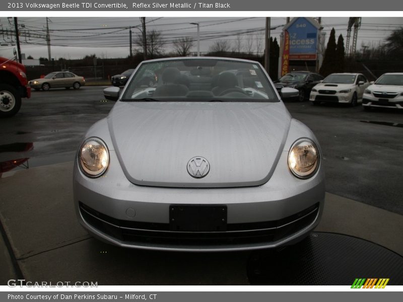 Reflex Silver Metallic / Titan Black 2013 Volkswagen Beetle TDI Convertible