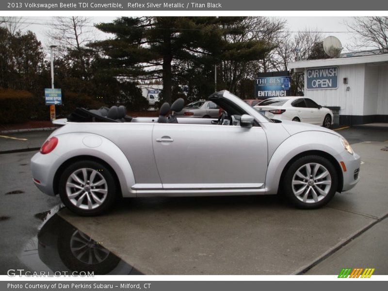 Reflex Silver Metallic / Titan Black 2013 Volkswagen Beetle TDI Convertible