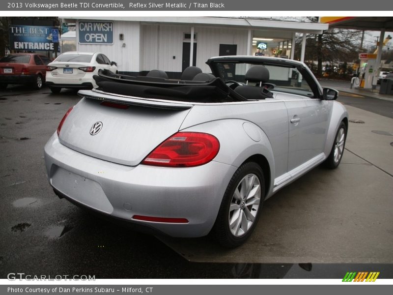 Reflex Silver Metallic / Titan Black 2013 Volkswagen Beetle TDI Convertible