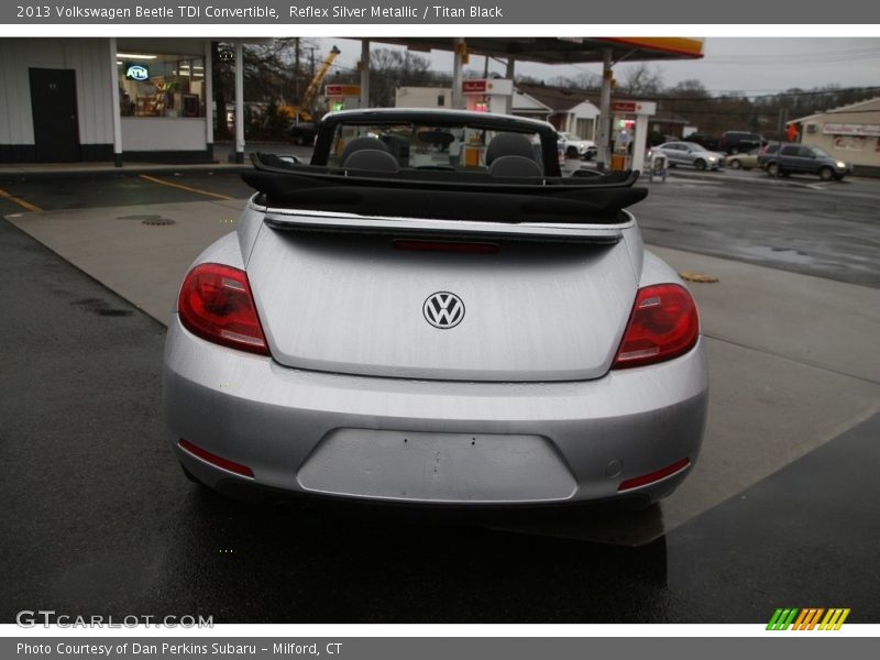 Reflex Silver Metallic / Titan Black 2013 Volkswagen Beetle TDI Convertible
