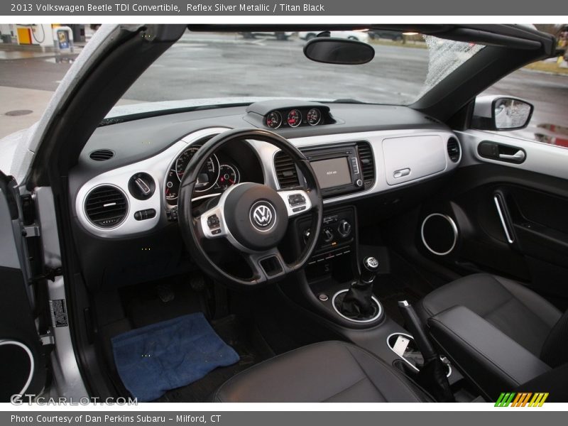 Reflex Silver Metallic / Titan Black 2013 Volkswagen Beetle TDI Convertible