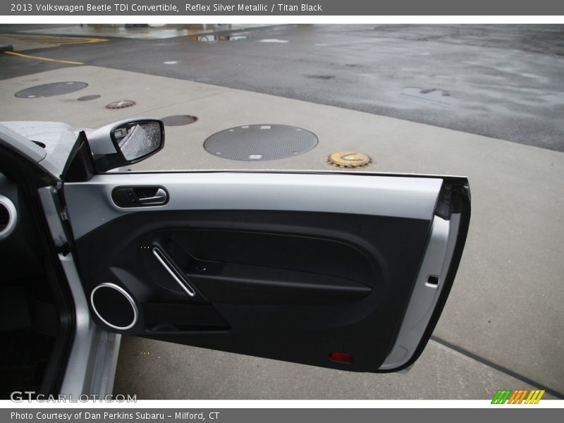 Reflex Silver Metallic / Titan Black 2013 Volkswagen Beetle TDI Convertible