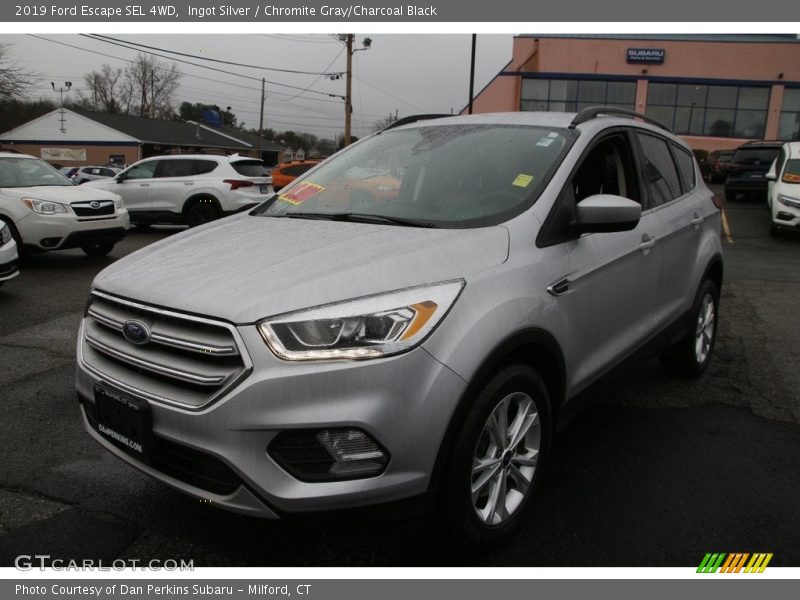 Ingot Silver / Chromite Gray/Charcoal Black 2019 Ford Escape SEL 4WD