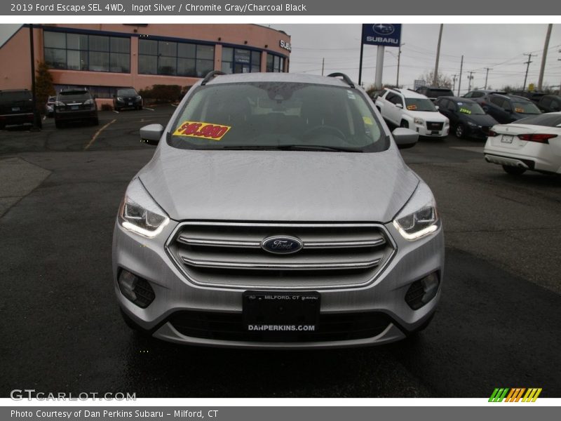 Ingot Silver / Chromite Gray/Charcoal Black 2019 Ford Escape SEL 4WD