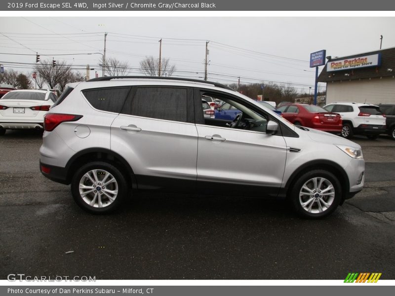 Ingot Silver / Chromite Gray/Charcoal Black 2019 Ford Escape SEL 4WD