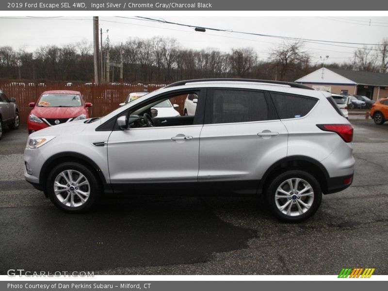 Ingot Silver / Chromite Gray/Charcoal Black 2019 Ford Escape SEL 4WD