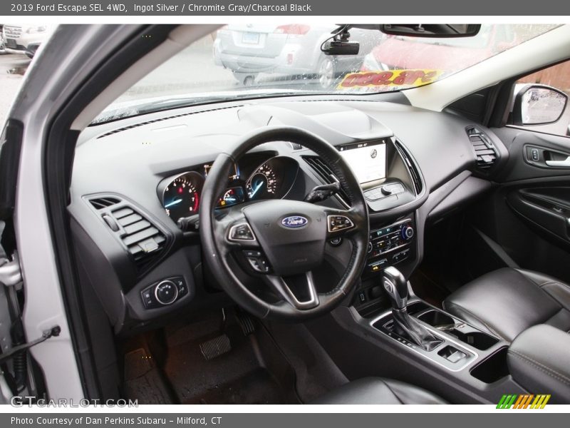 Ingot Silver / Chromite Gray/Charcoal Black 2019 Ford Escape SEL 4WD