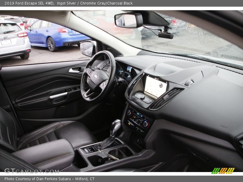 Ingot Silver / Chromite Gray/Charcoal Black 2019 Ford Escape SEL 4WD