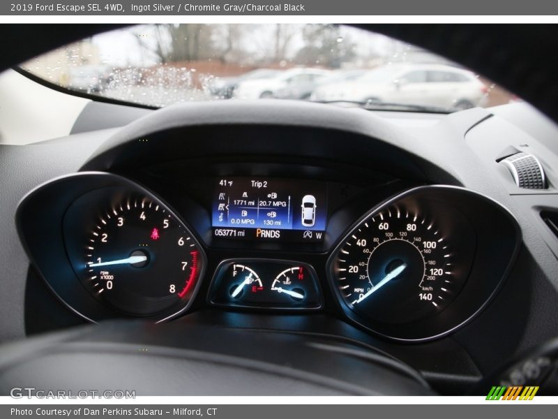 Ingot Silver / Chromite Gray/Charcoal Black 2019 Ford Escape SEL 4WD