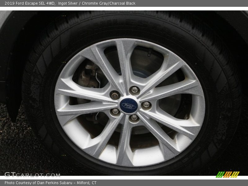 Ingot Silver / Chromite Gray/Charcoal Black 2019 Ford Escape SEL 4WD