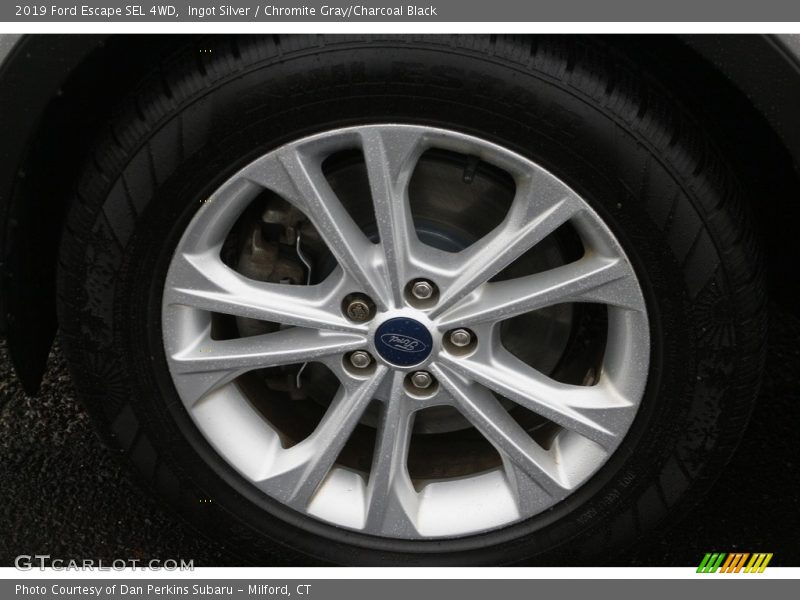 Ingot Silver / Chromite Gray/Charcoal Black 2019 Ford Escape SEL 4WD
