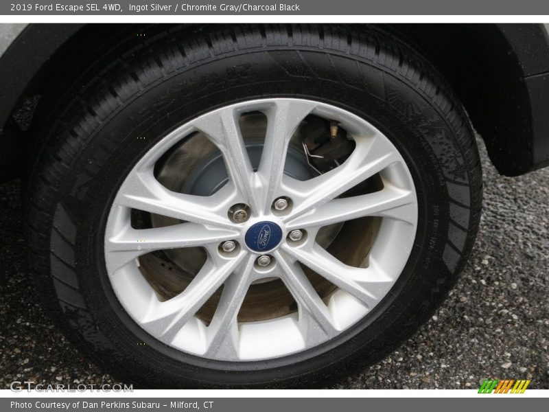 Ingot Silver / Chromite Gray/Charcoal Black 2019 Ford Escape SEL 4WD