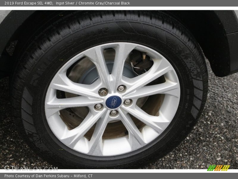 Ingot Silver / Chromite Gray/Charcoal Black 2019 Ford Escape SEL 4WD