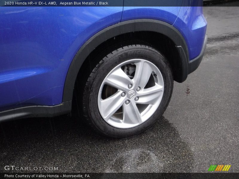 Aegean Blue Metallic / Black 2020 Honda HR-V EX-L AWD