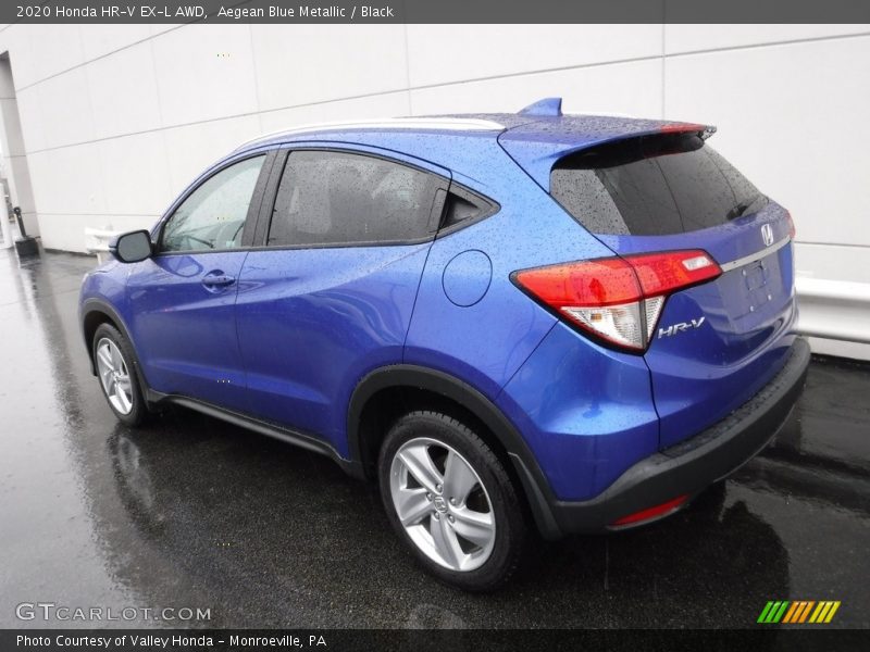 Aegean Blue Metallic / Black 2020 Honda HR-V EX-L AWD