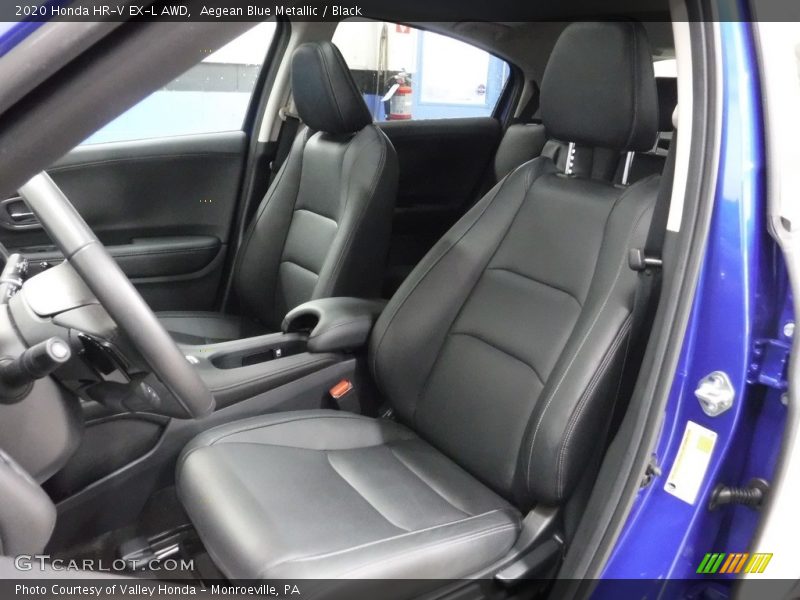 Aegean Blue Metallic / Black 2020 Honda HR-V EX-L AWD