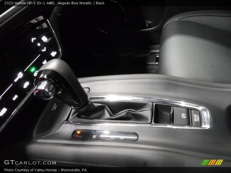 Aegean Blue Metallic / Black 2020 Honda HR-V EX-L AWD