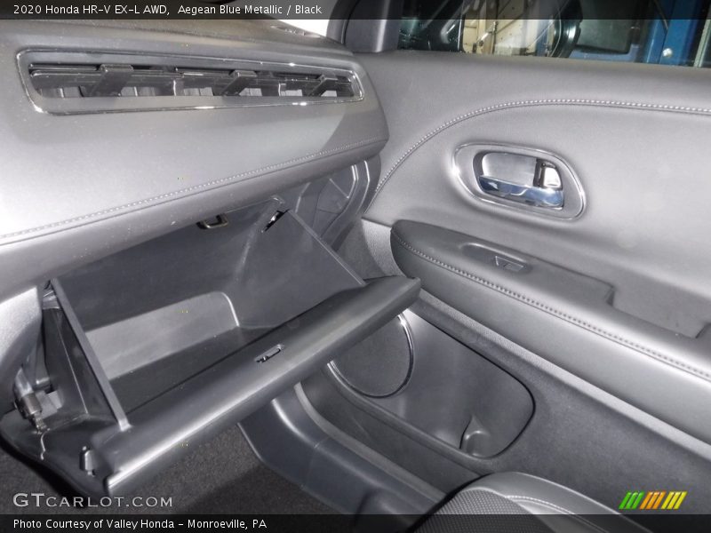 Aegean Blue Metallic / Black 2020 Honda HR-V EX-L AWD