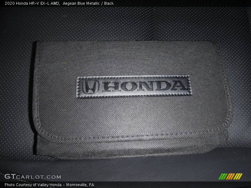 Aegean Blue Metallic / Black 2020 Honda HR-V EX-L AWD