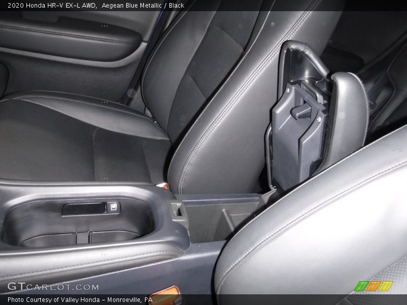 Aegean Blue Metallic / Black 2020 Honda HR-V EX-L AWD