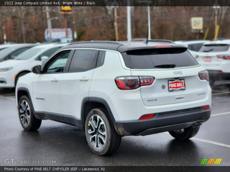 Bright White / Black 2022 Jeep Compass Limited 4x4