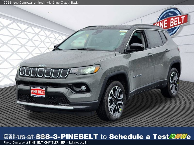 Sting Gray / Black 2022 Jeep Compass Limited 4x4