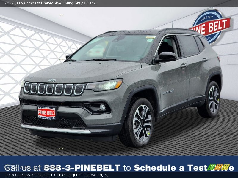 Sting Gray / Black 2022 Jeep Compass Limited 4x4