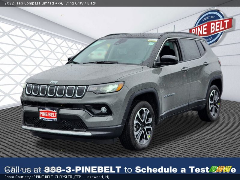 Sting Gray / Black 2022 Jeep Compass Limited 4x4