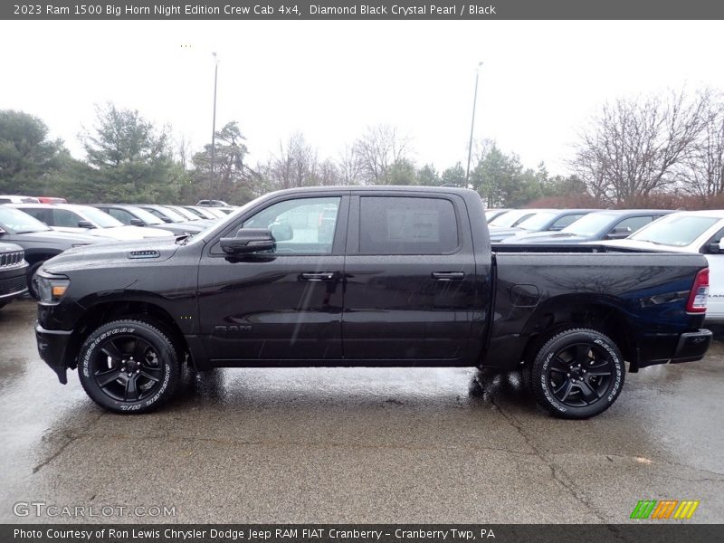 Diamond Black Crystal Pearl / Black 2023 Ram 1500 Big Horn Night Edition Crew Cab 4x4