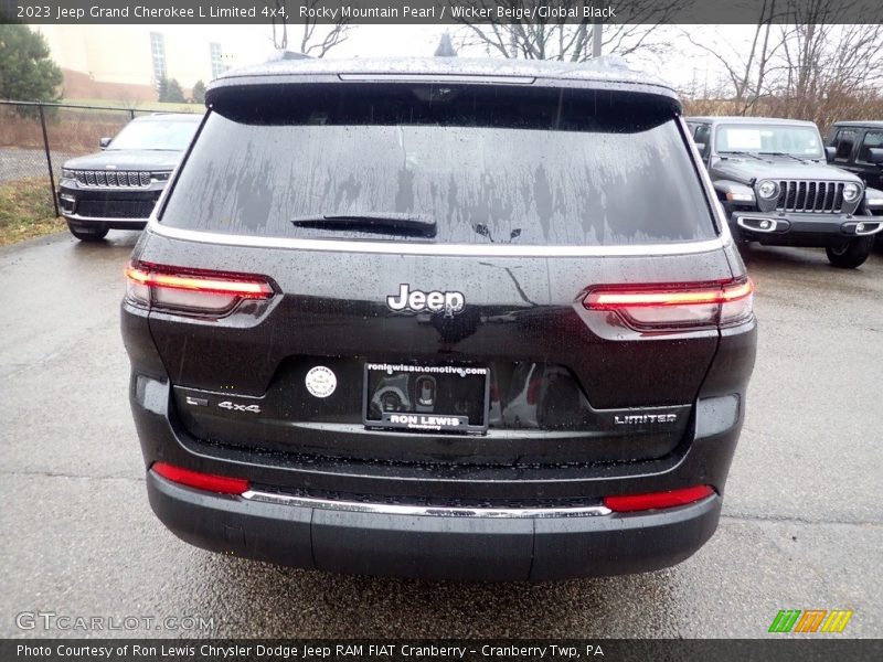 Rocky Mountain Pearl / Wicker Beige/Global Black 2023 Jeep Grand Cherokee L Limited 4x4